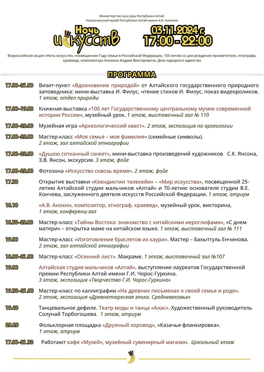 «Ночь искусств» пройдет в Национальном музее