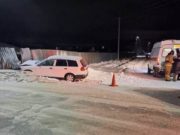 Пьяный водитель «Ниссана» протаранил забор в Усть-Коксе
