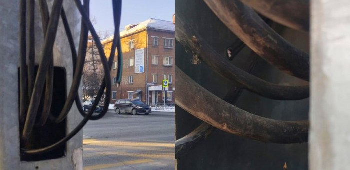 Хулиган сломал светофор в Горно-Алтайске, ущерб составил 80 тысяч