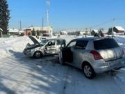 Женщина пострадала в столкновении двух иномарок в Майме