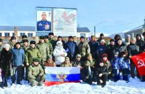 Стенд в честь Героя России открыли в селе Беляши Стенд в честь Героя России появился в селе Беляши