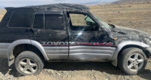 Toyota Rav 4 опрокинулась у Кош-Агача, водитель погиб