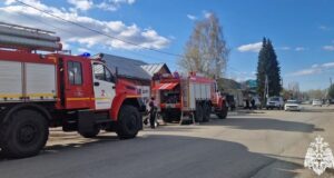В Майме на Советской горел магазин
