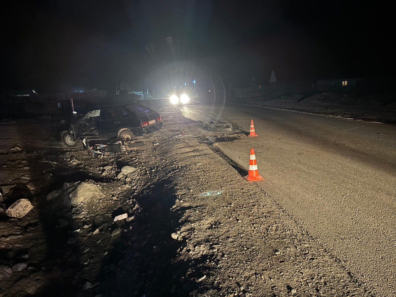 Двое подростков пострадали в ДТП с мотоциклом в Улагане 