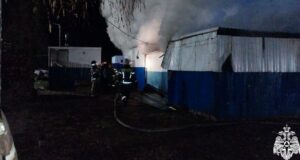На стройке нового «платовского» моста произошел пожар