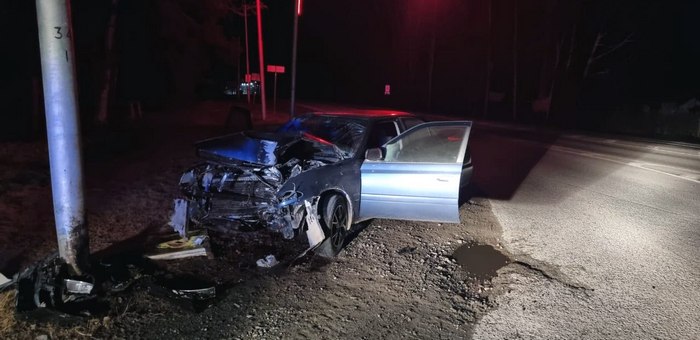 Пьяный водитель устроил ДТП у Соузги, пострадал сам и едва не погубил пассажирку