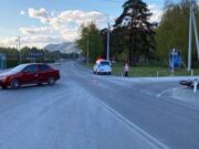 Иномарка и мотоцикл столкнулись в Чемальском районе