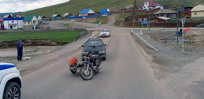 70-летний мотоциклист госпитализирован после ДТП в Улагане
