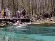 Жителей Горного Алтая возмутило купание туриста в Гейзерном озере Жителей Горного Алтая возмутило купание туриста в Гейзерном озере
