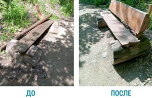 Тропу здоровья на Комсомолке облюбовали вандалы Трупу здоровья на Комсомолке облюбовали вандалы