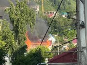 В Майме произошёл пожар в двухквартирном доме