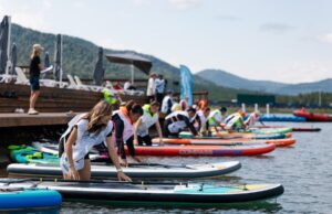 На курорте «Манжерок» прошли соревнования по водным видам спорта