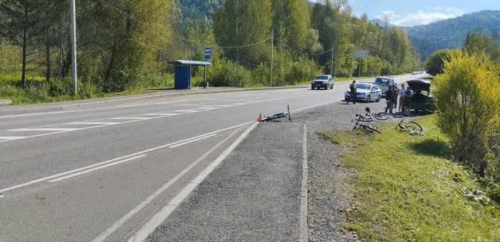 Кемеровчанин на КамАЗе сбил велосипедиста у Соузги