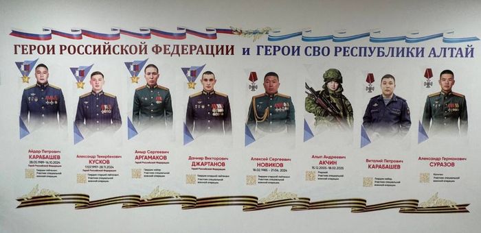 Портреты Героев украсили стены школы №7
