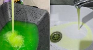 В многоквартирном доме в Майме из кранов потекла зеленая вода