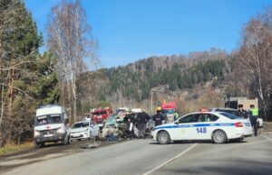Крупная авария произошла около Рыбалки