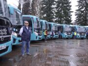В Горно-Алтайск прибыли 28 новых автобусов для городских маршрутов