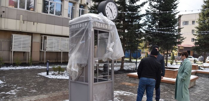 Сквер связистов в Горно-Алтайске готовят к открытию