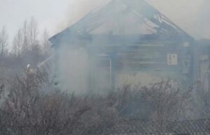 На пожаре в Чендеке пострадал один человек