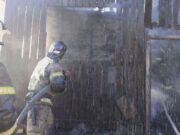 Крупный пожар в Кызыл-Озеке: горел жилой дом Крупный пожар в Кызыл-Озеке: горел жилой дом