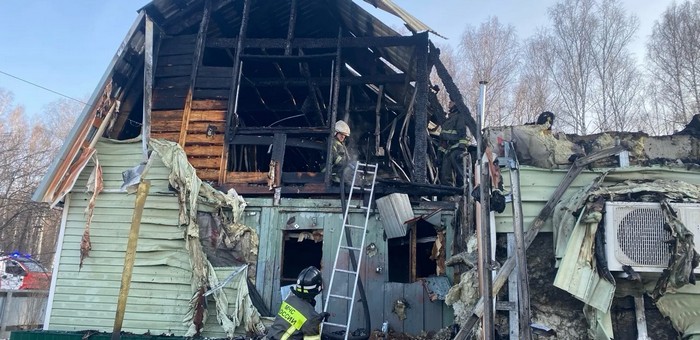 Крупный пожар произошел в Майме