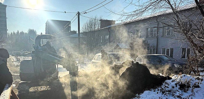 Коммунальная авария в Горно-Алтайске, пять многоквартирников остались без отопления