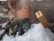 Причиной пожара в Турочаке стало ведро с золой