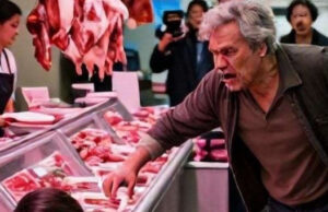 Обычный рабочий день на мясном рынке едва не превратился в кровавый триллер Обычный рабочий день на мясном рынке едва не превратился в кровавый триллер