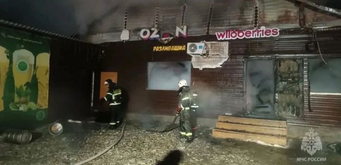 В Онгудае сгорел магазин