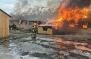 Крупный пожар произошел в Чемальском районе