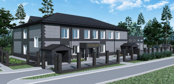 В селе Озерное строят пункт полиции