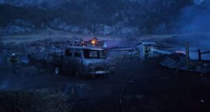 Пожар в Еланде: горели жилой дом, баня и автомобиль
