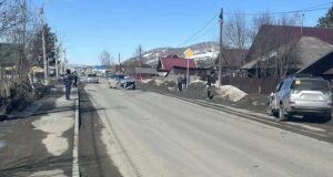 В столкновении двух иномарок в Кызыл-Озеке пострадала женщина-пассажир
