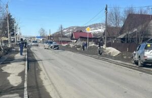В столкновении двух иномарок в Кызыл-Озеке пострадала женщина-пассажир