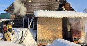 На пожаре в Турочаке погиб человек