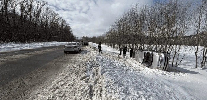 «Тойота» перевернулась у Черемшанки, пострадали 21-летняя девушка и подросток