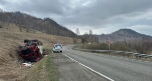 В Шебалинском районе перевернулся тягач, серьезно пострадал житель Монголии