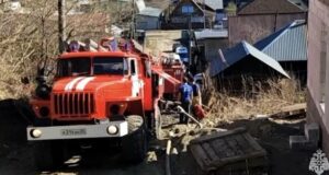 Ландшафтный пожар произошел в Горно-Алтайске