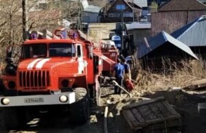 Ландшафтный пожар произошел в Горно-Алтайске