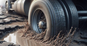 Возросший поток большегрузов разрушает дороги