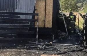 Крупный пожар произошел в Кош-Агаче, его площадь превысила 300 кв. м