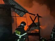 Ночью в Горно-Алтайске произошел крупный пожар