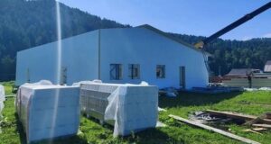Продолжается строительство модульного дома культуры в Бешпельтире