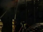 В Манжероке ночью произошел крупный пожар
