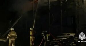В Манжероке ночью произошел крупный пожар