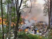 Пожар на мусорном полигоне произошел в Республике Алтай