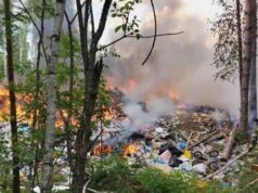 Пожар на мусорном полигоне произошел в Республике Алтай