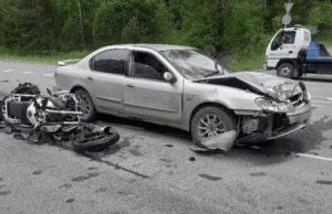 Мотоцикл столкнулся с иномаркой в Шебалинском районе, погиб байкер из Бийска