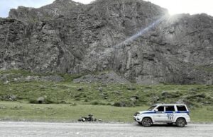 В Чулышманской долине попал в ДТП байкер на BMW