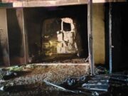 Гараж с автомобилем сгорел в Горно-Алтайске